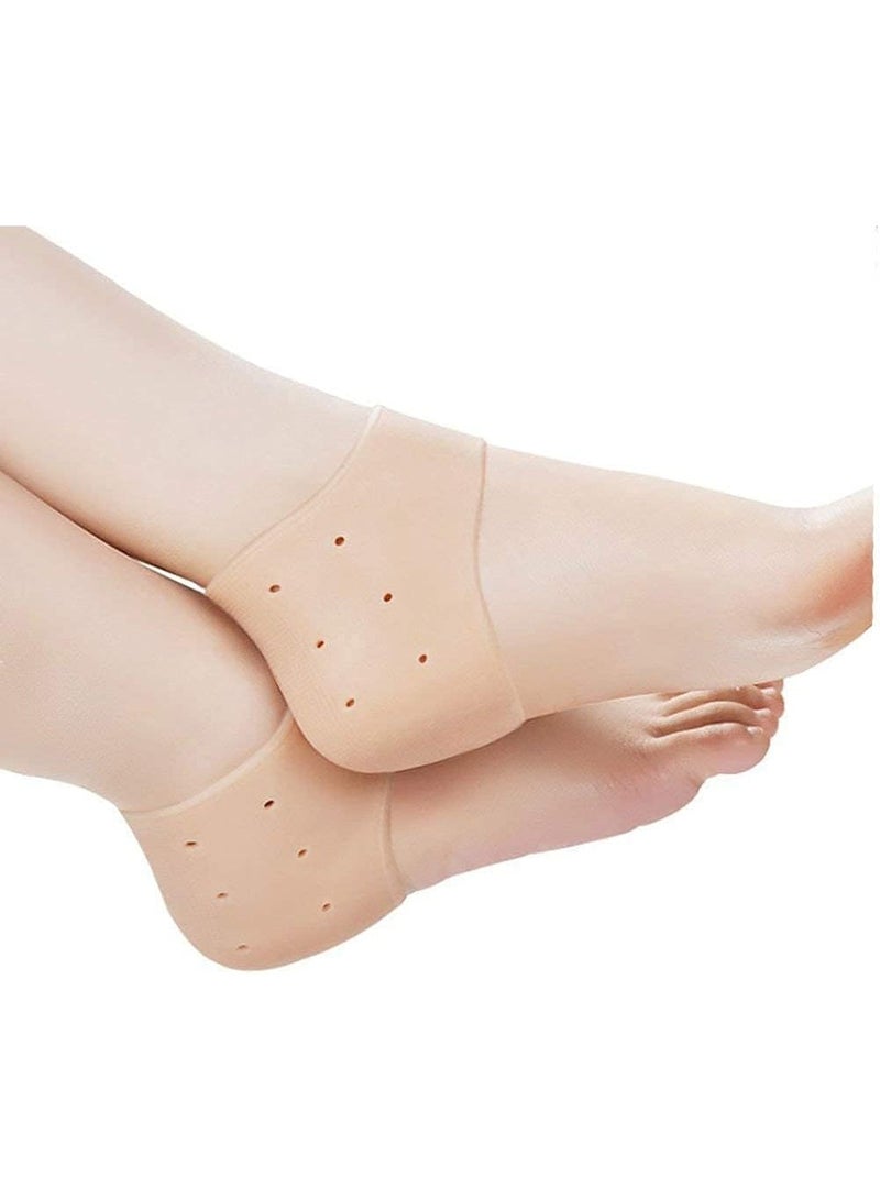 1 زوج من وسادة دعم الكعب المصنوعة من السيليكون الناعم، وسادة الصدمات من الجل، نعل داخلي تقويمي للعناية بأطراف القدم - Image 3